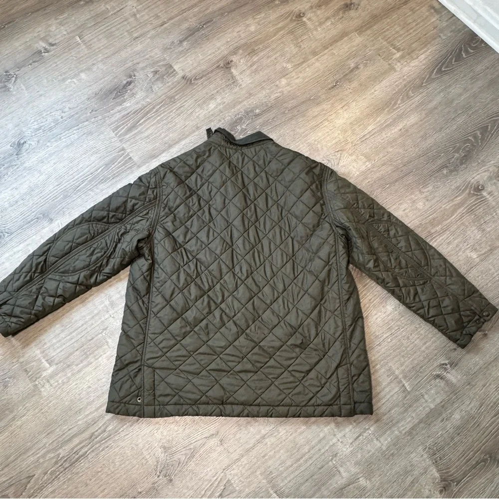 Vintage Polo Ralph Lauren Jacket Adult Green Snap Puffer Quilted Coat Mens XXL - Picture 4 of 8